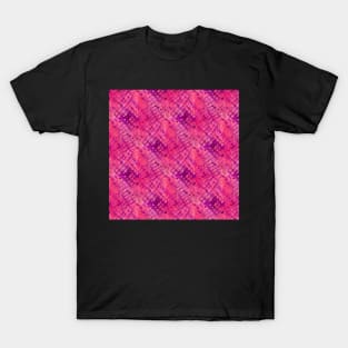Abstract Purple Pink Pattern T-Shirt